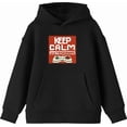 thumbnail image 4 of Keep Calm and Respawn Controller Youth Black Long Sleeve Hoodie-Small, 4 of 6