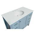 thumbnail image 4 of Horizon 42" Bathroom Vanity with Powder Blue Cabinet and Engineered White Top, 4 of 6