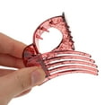 thumbnail image 5 of Unique Bargains 1 Pc Exquisite Heart-Shaped Hollow Hair Clips Hairdo Clip Red, 5 of 5