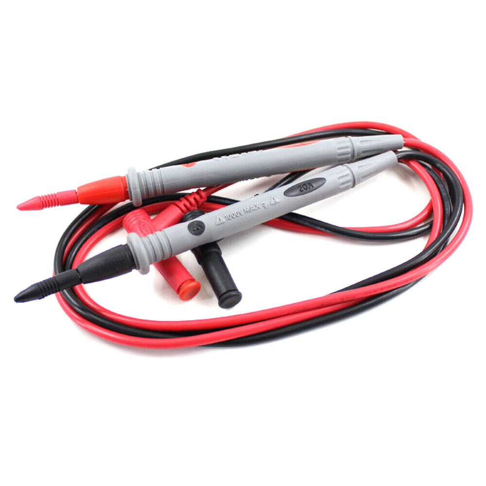 Multimeter Test Leads for Fluke Meter Gold Plated Electrical Probes 1000V 20A