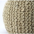 thumbnail image 3 of Cool Woven Jute Pouf Ottoman, 3 of 4