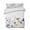 White, variant on Quilts Full Size, Blue Floral Soft Comforter Bedding Set for Bed, Yellow Flower Butterflies Country Plant Lightweight Quilted Bedspread with Pillow Cover(2 Pieces) for All Season, 78x90 Inch