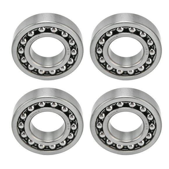 Self Aligning Ball Bearing, Double Row Metal Bearings High Speed 4PCS  For Roller Skates For Motors For  1204,1205,1206,1207,1208
