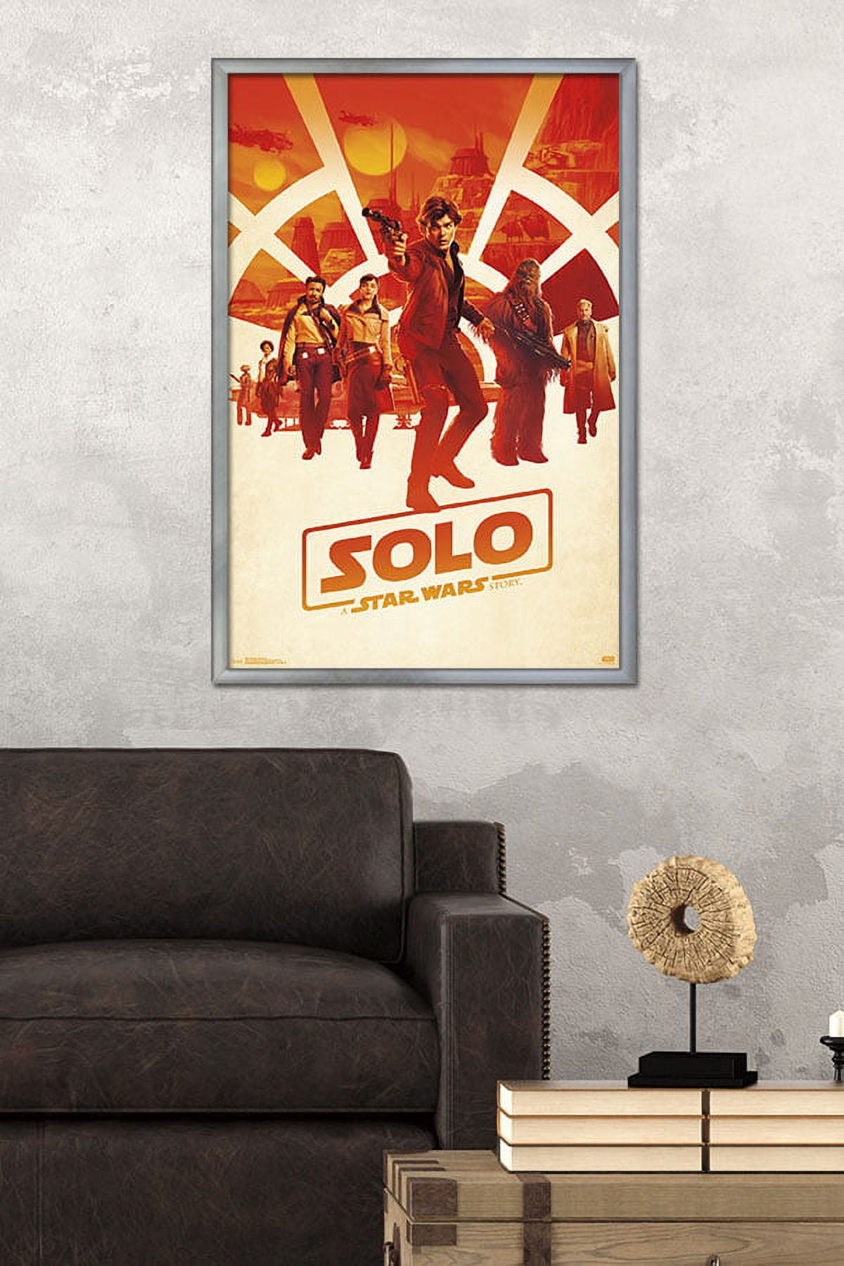 Star Wars: Solo - One Sheet Wall Poster, 22.375" x 34", Framed