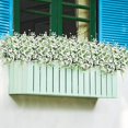 thumbnail image 2 of Morttic 12 Pcs Fake Fall Flowers Artificial Plants Outdoor Camellia UV Resistant Faux Plastic Flowers Greenery Shrubs Hanging Planter for Home Kitchen Garden Patio Window Decor (White), 2 of 14