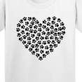 thumbnail image 4 of Inktastic Dog Paws, Puppy Paws, Animal Paws, Heart, Pet Youth T-Shirt, 4 of 5