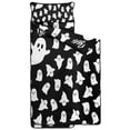 thumbnail image 2 of Black Halloween Ghosts with Boo Toddler Nap Mats for Kids Preschool,59"x22" Sleeping Mat Bag or Kids,Toddler Sleeping Bag,Toddler Nap Mat or Daycare, 2 of 6