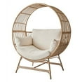 Better Homes & Gardens Bellamy Round Wicker Outdoor Egg Chair, Beige