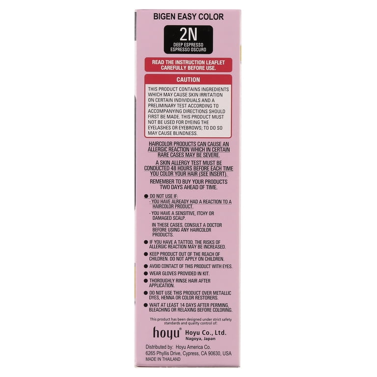 Bigen Easy Permanent Hair Dye with Aloe and Olive Oil, Deep