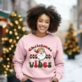 thumbnail image 2 of Christmas Vibes Checkered | Sweatshirt, 2 of 5