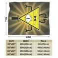 thumbnail image 4 of Bill Cipher Cartoon Fleece Blanket for Boys Girls Kids, Ultra Soft Cozy Warm Flannel Throw Blankets, Lightweight Plush Blanket Gifts for Bed Sofa Living Room Couch Home Decor, 4 of 7