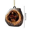 thumbnail image 2 of Colgante Acrílico De Navidad Adornos Redondos Para Colgar Adornos Para Colgar En El Árbol De Navidad Decoraciones Navideñas Para El Hogar, 2 of 5