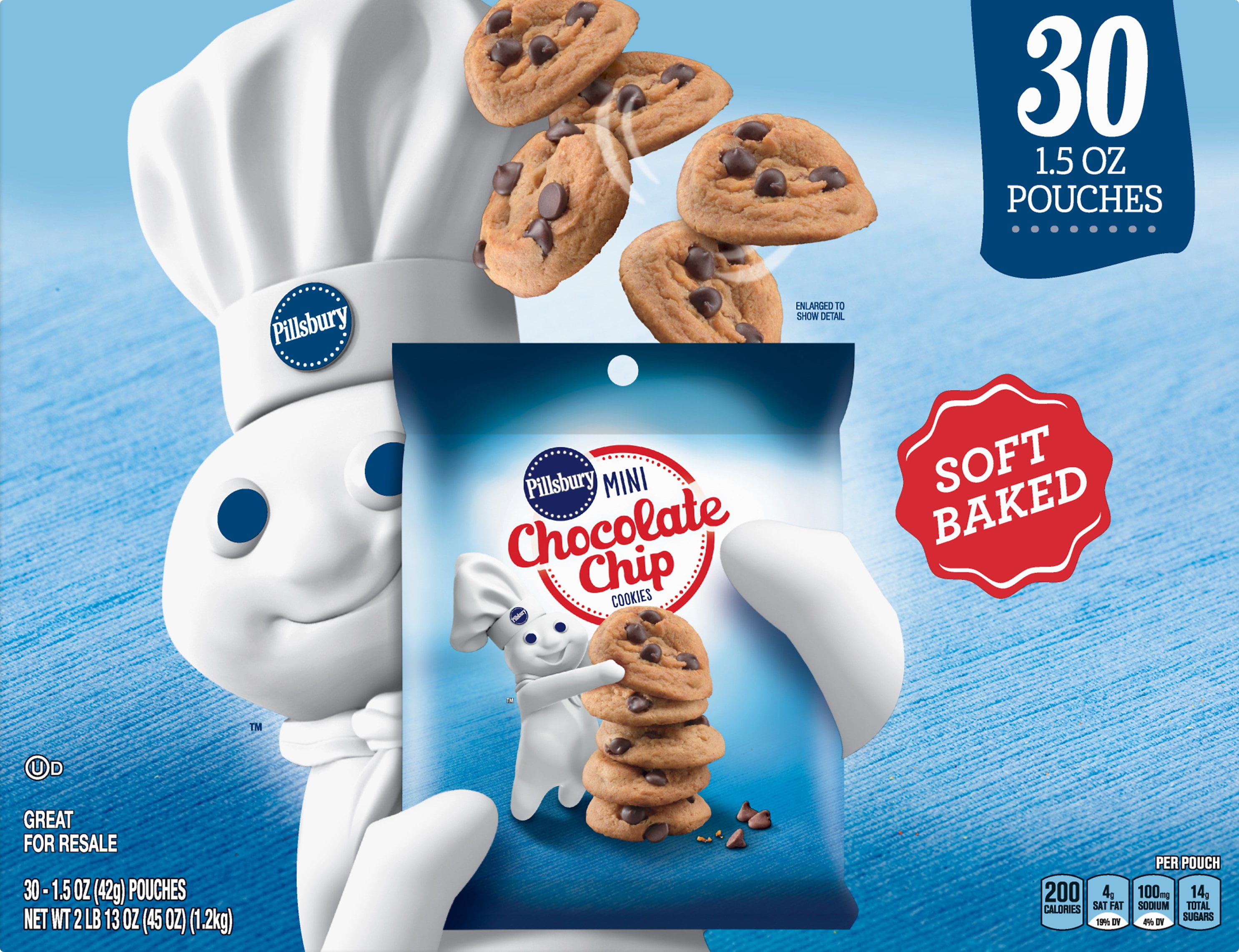 Pillsbury Soft Baked Mini Chocolate Chip Cookies (1.5 oz., 30 ct.)