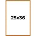 thumbnail image 2 of 25x36 Honey Brown Real Wood Picture Frame Width 0.75 inches | Interior Frame Depth 0.5 inches |, 2 of 8