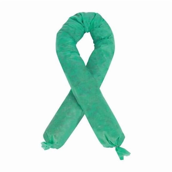 Condor Absorbent Sock,Green,12 gal.,PK12 35ZR57