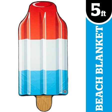 Giant Rocket Bomb Ice Pop Beach Towel, Oversized Beach Towel, Ulta-Soft Microfiber Towel, 5 Feet Wide, Washing Machine Friendly by BigMouth Inc