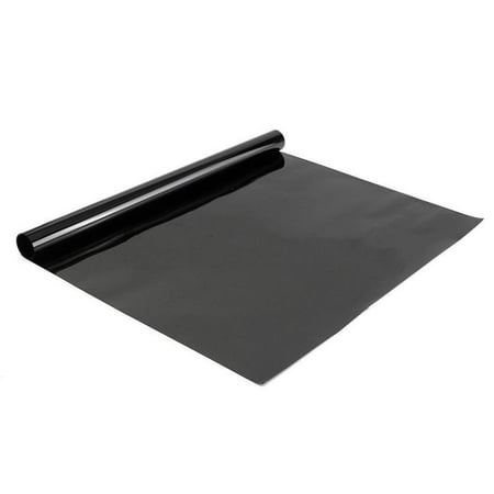 Car Window Film Roll Fysho 5% VLT Black Car Window Tint Tinting Film Glass Vinyl Roll Stickers Scratch Resistant Home House PET Solar Protection ()