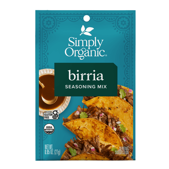 Simply Organic Birria Taco Seasoning Mix, 0.95 oz Packet