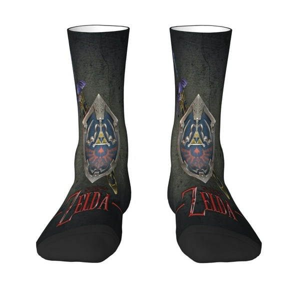 Legend Of Zelda Socks Crew Socks Funny Novelty Long Socks Unisex Dress Socks For Men Women