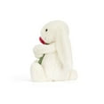 thumbnail image 2 of Jellycat Bashful Bunny with Rose Stuffed Animal, Medium 12.6 Inch Soft Plush Rabbit Toy, 2 of 3