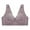 Coffee, variant on Odeerbi Plus Size Lounge Bras for Women Sexy Lace Flower Print Non-Steel Ring Non-Magnetic Buckle Underwear Purple