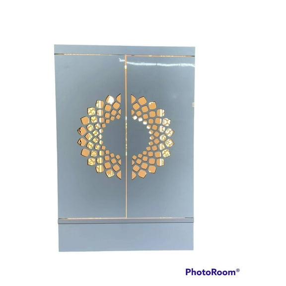 Customized Wooden Cabinet Desginer Mandir With LED / Mandir For Home & Office / Temple For Home / Pooja Ghar / Mandir With Lights /Storage