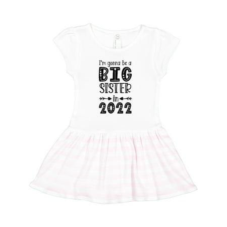 

Inktastic I m Gonna Be a Big Sister in 2022 Gift Toddler Girl Dress