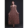thumbnail image 3 of Bimba Rayon Floral Ladies Printed Backless Spaghetti Strap Long Maxi Evening Party Dress-Medium, 3 of 5