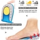 thumbnail image 3 of Plantillas de Gel para aumentar la altura, almohadillas para el talón que absorben los golpes, inserciones para zapatos de elevación, 1 par, 3 of 4
