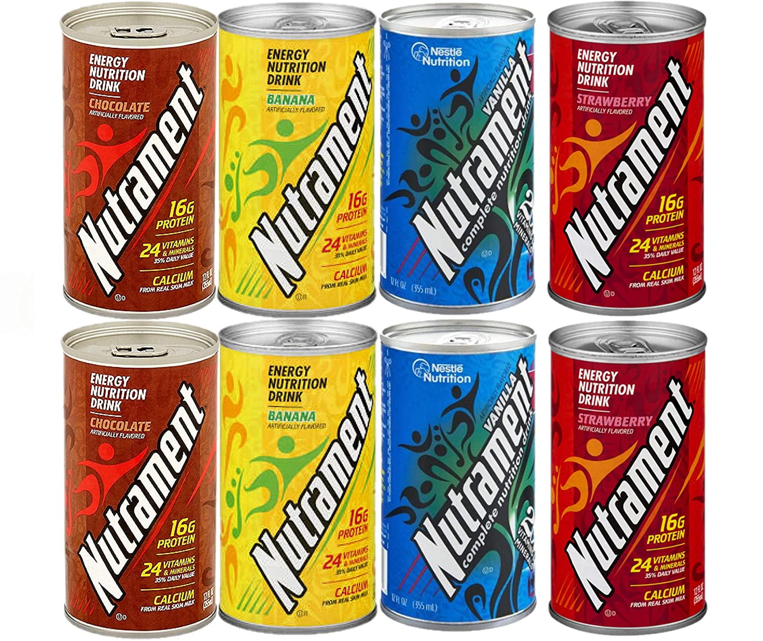 Nutrament Energy Drinks, 8ct Variety Pack