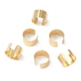 thumbnail image 1 of 304 Stainless Steel Clip-on Earrings Cuff Earrings Real 18k Gold Plated 10x6mm, 1 of 3