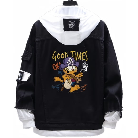 Chaqueta vaquera estilo Garfield Cat para mujer