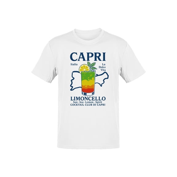 Capri Limoncello Cocktail Art Men's T-shirt