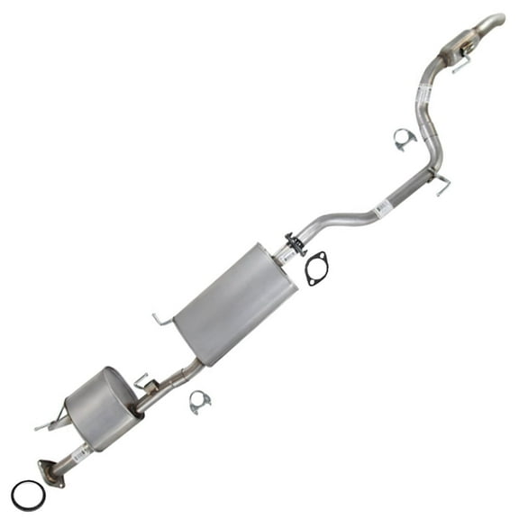 Stainless Steel Exhaust Muffler & Rear Resonator Exhaust System Kit Fits 2013 Infiniti JX35 3.5L | 2014-2016 QX60 3.5L - Direct-Fit