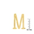 thumbnail image 5 of SuperJeweler M Initial Sideways Necklace for Women, Gold, 18", 5 of 6