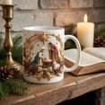 thumbnail image 6 of Christmas Ceramic Coffee Mug 2D Festive Holiday Tea Cup with Comfortable Handle for Coffee Cocoa Hot Beverages Kitchen Decor Ideal Gift for Family Home Office Holiday Gatherings, 6 of 7