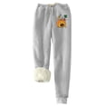 thumbnail image 1 of Womens' Warm Legging Tummy Control Printed Leggings With Elastic Drawstring Pockets And Thick Insulation Pants On Clearance, 1 of 8