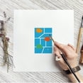 thumbnail image 6 of 4 Pcs Comics Frame Stencil 5.9x5.9" Reusable Starburst Polka Dot Graffiti Pattern Stencil Comic Strip Frame Drawing Template DIY Decoration Stencil for Painting on Scrapbook Paper Book diy, 6 of 7