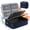 Blue, variant on Fireproof Document Bag with Lock, Waterproof Document Organizer Case for Home Office Travel, Fire and Water Resistant Storage Bag for Money, Files, Passports, Cards, and Valuables, Black