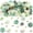 Green White, variant on Yihuala 80Pcs Artificial Flower Heads 25-43mm Realistic Flower Buds For Wedding Bouquets Floral Arrangements Home Decoration