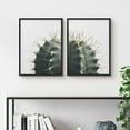 thumbnail image 2 of PixonSign Framed Wall Art Collage Print Gallery Set Spiky Green Succulent Halves Botanical Plants Photography Realism Modern Relax/Calm Multicolor for Living Room, Bedroom, Office - 12"x16"x2 BLACK, 2 of 6