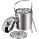 thumbnail image 1 of Cubo de hielo aislado NQ acero inoxidable 1,3 L con tapa y Pinzas, 1 of 4