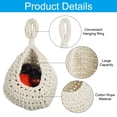 thumbnail image 4 of Uxcell Hanging Fruit Baskets for Kitchen, 2 Pack Mini Size Hanging Storage Basket, Beige, 4 of 7