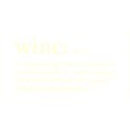 thumbnail image 1 of Wine Definition Vinyl Decal - Small - Ivory, 1 of 2