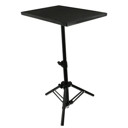 Utility Shelf Mic Stand Tray Outdoor Projector Floor Tripod Black