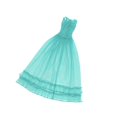 thumbnail image 1 of kurtrusly Dentelle Tulle Demoiselle d'Honneur Robe de Soirée Robe de Danse pour 1/3 BJD Poupées Bleu, 1 of 9