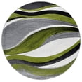 thumbnail image 2 of Safavieh Hollywood Dalton Abstract Area Rug, Gray/Green, 6'7" x 6'7" Round, 2 of 11