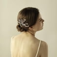 thumbnail image 3 of Rhinestone Gypsophila Flower Hair Comb Slide Wedding Hair Accessories, 3 of 8