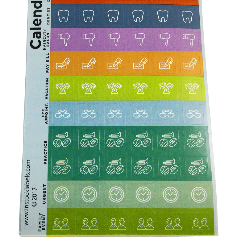 STRIVE ZEN Productivity Planner Stickers - 10 Sheets / 610 Stickers For Meetings, Deadlines, Time Management