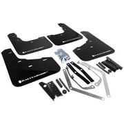 Rally Armor for 13+ Ford Fiesta ST Black Mud Flap w/ White Logo